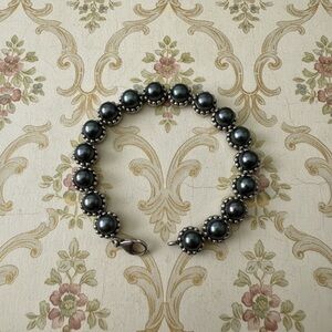 Honora Sterling silver Rich black Freshwater Pearls